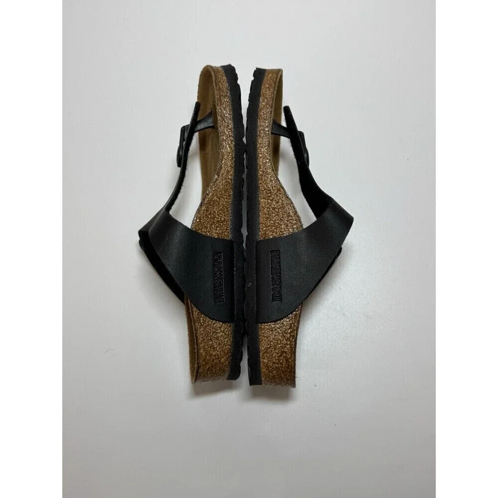 Birkenstock Gizeh Birko-Flor Sandals Black Kids Size US C 12 EU 30 Girls NARROW